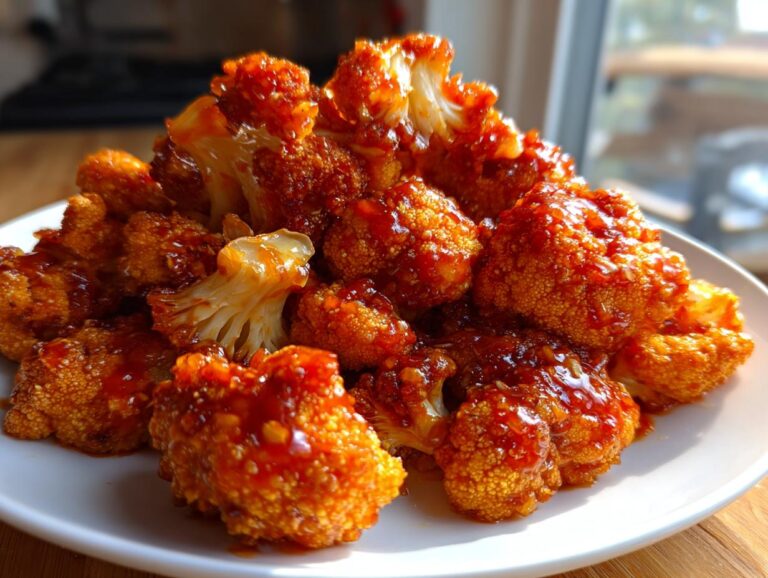 Buffalo cauliflower bites