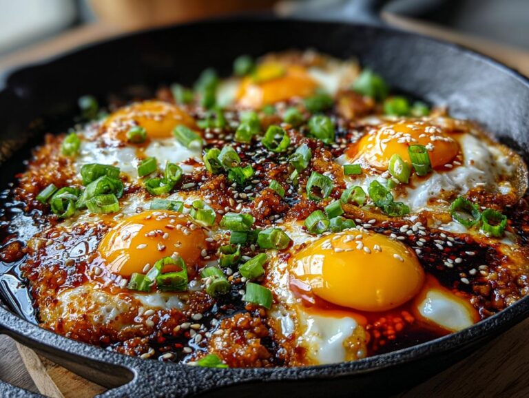 Chili crunch eggs