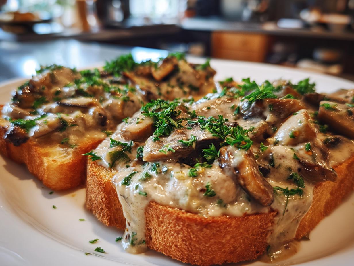 Amazing Creamy Mushroom Toast: Quick & Delicious