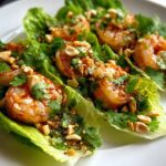 Spicy shrimp lettuce wraps