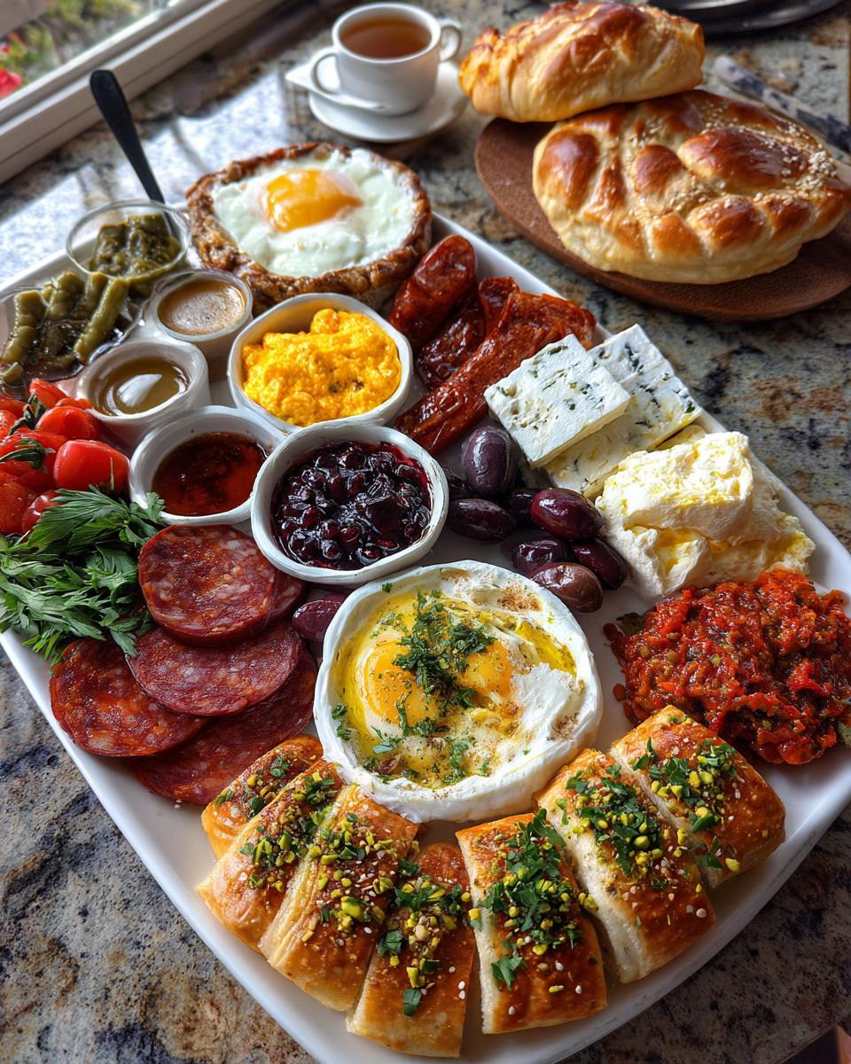 Turkish breakfast platters - detail 1