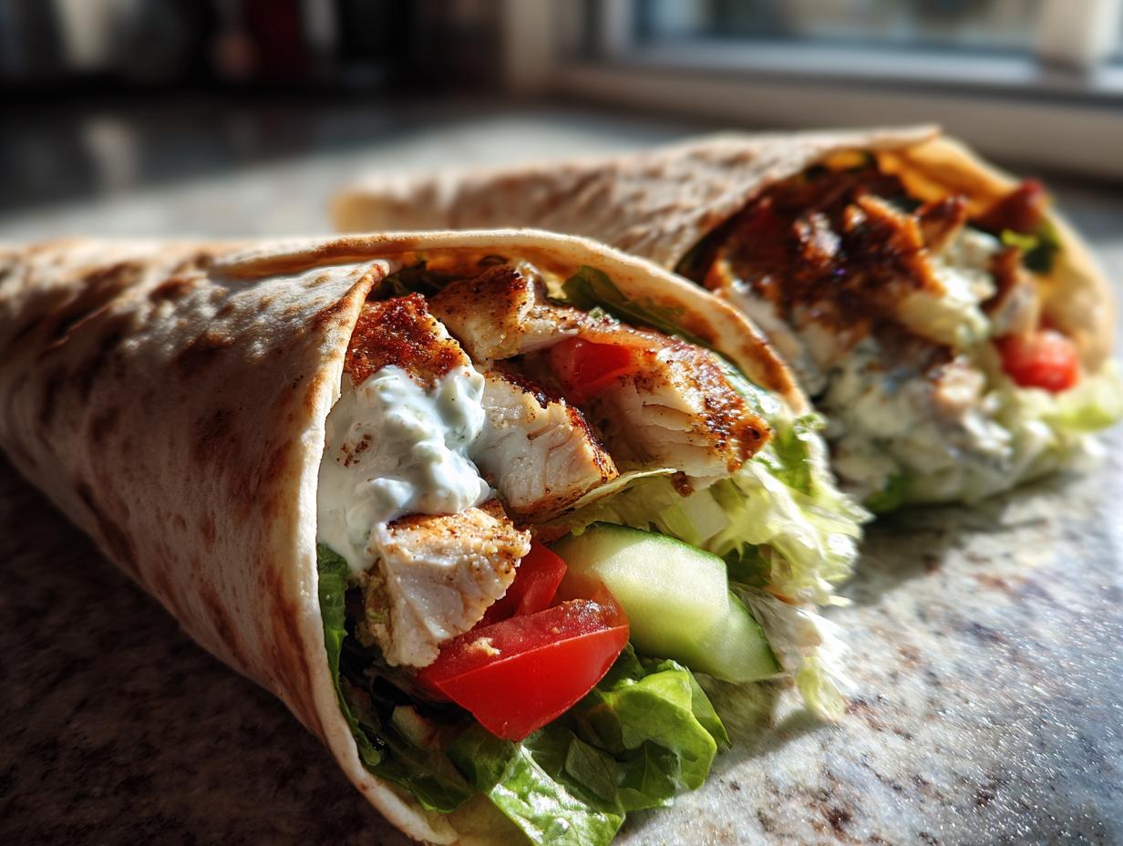 Tzatziki Chicken Wraps: 25 Min Delicious Meal