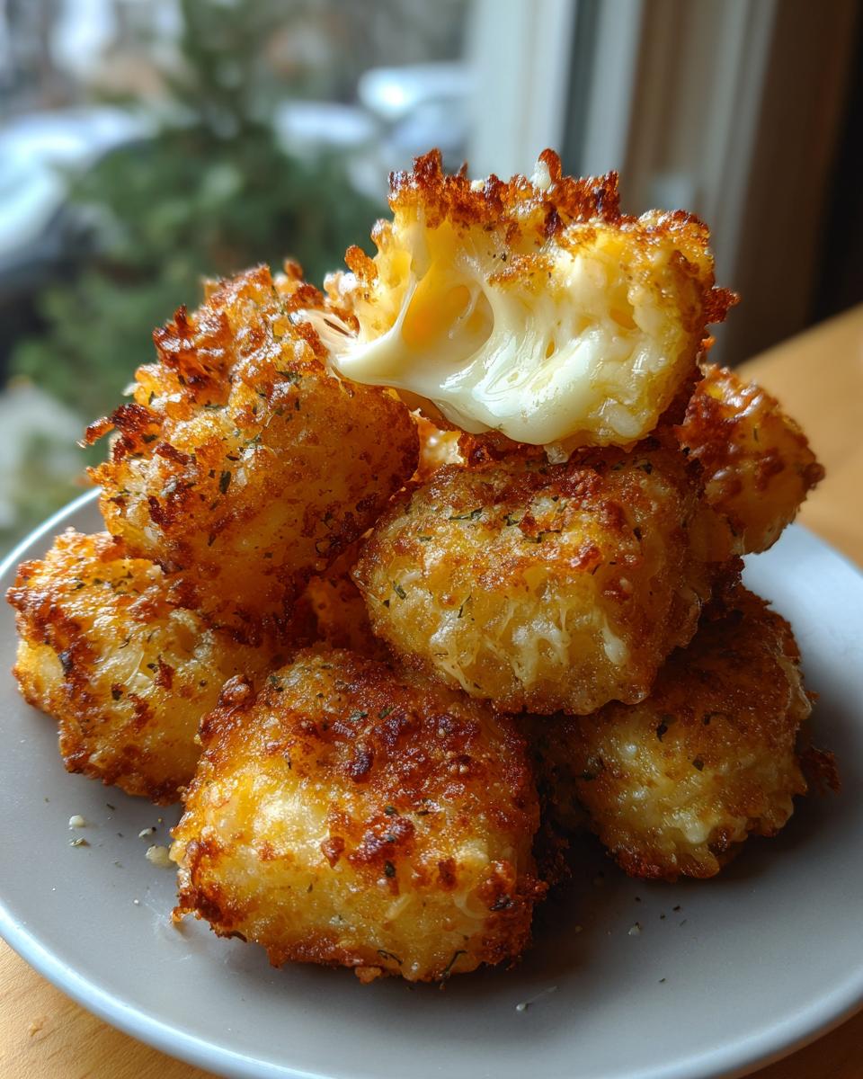 Air fryer mozzarella bites - detail 1
