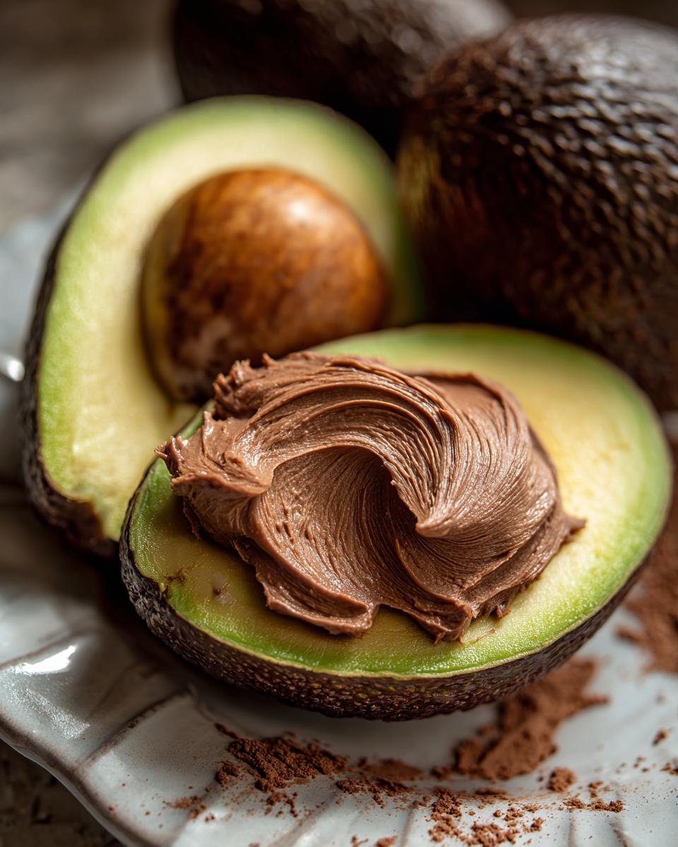 Avocado chocolate mousse - detail 1