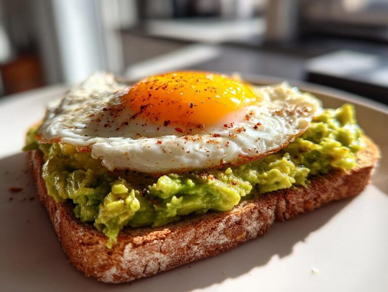 Avocado egg toast