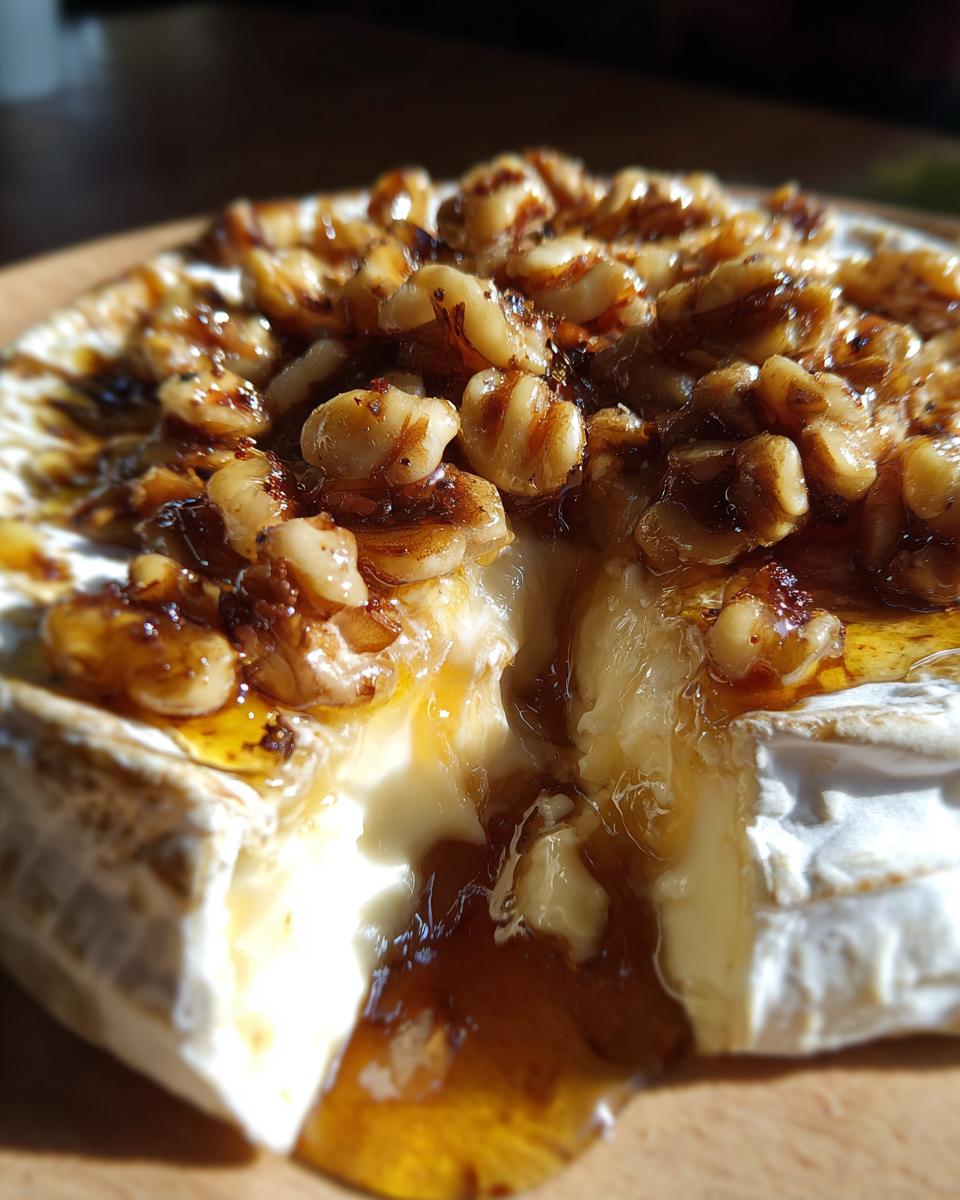 Baked brie with honey - detail 1