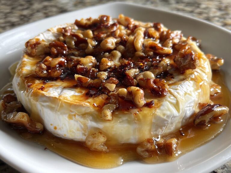 Baked brie with honey