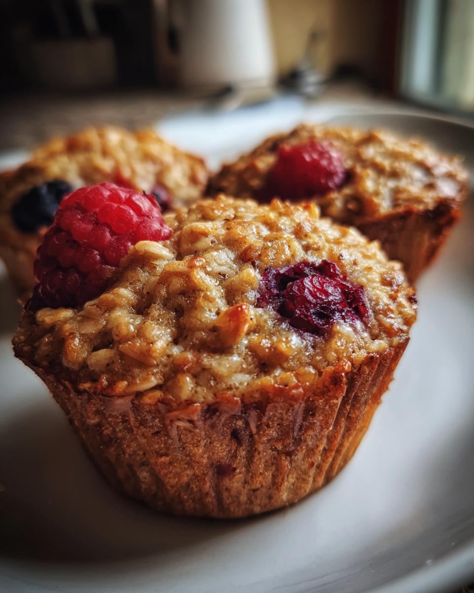 Baked oatmeal cups - detail 1