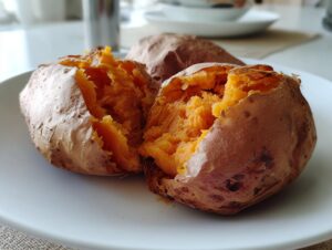 Baked sweet potatoes