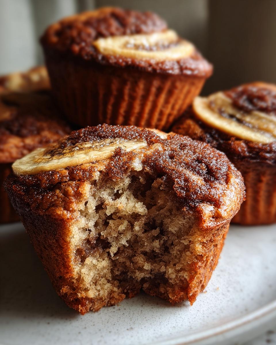 Banana cinnamon muffins - detail 1