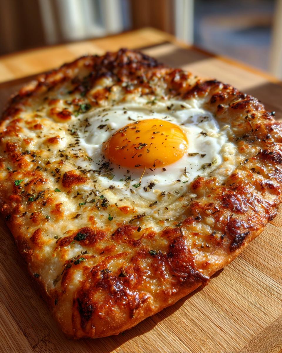 Breakfast flatbread - detail 1