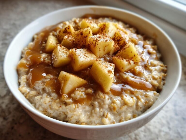 Caramel apple oats