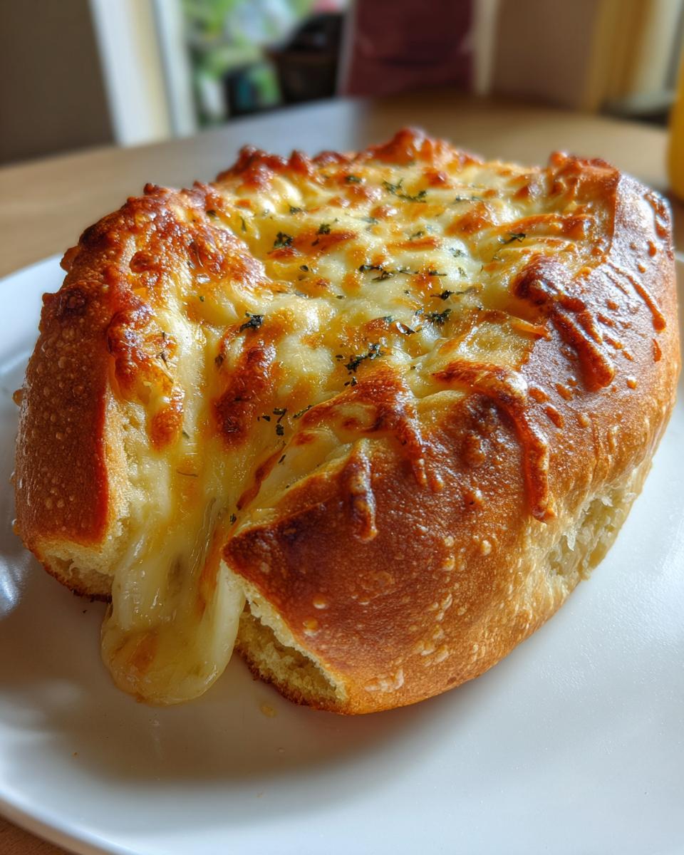 Cheesy stuffed bread - detail 1