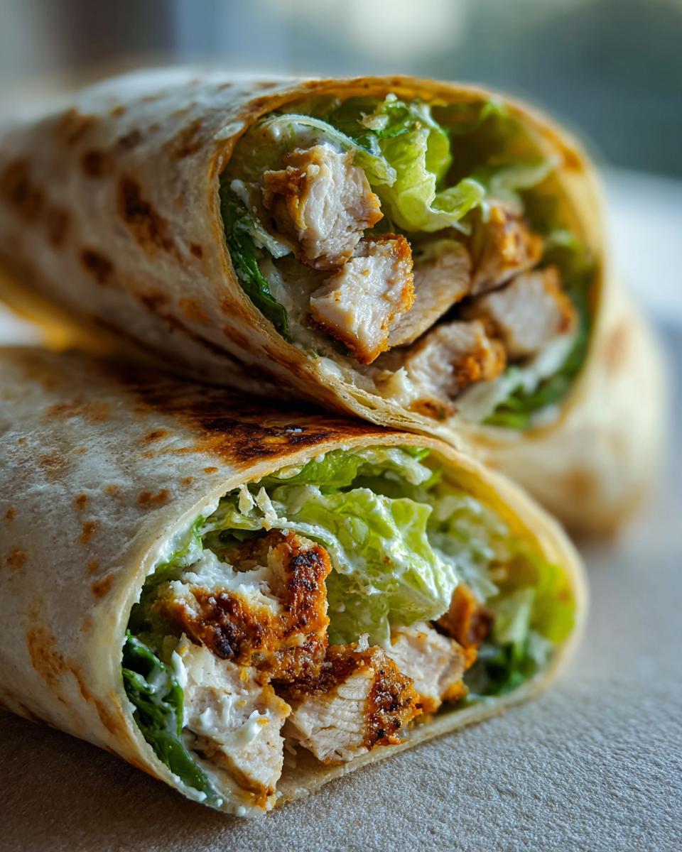 Chicken Caesar wraps - detail 1