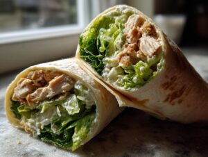 Chicken Caesar wraps