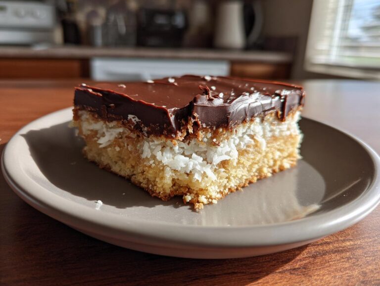 Chocolate coconut bars
