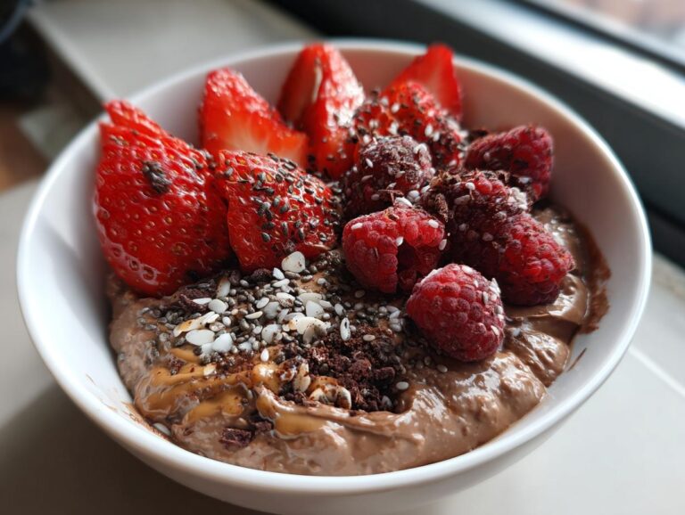 Chocolate protein oats