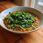 Coconut curry lentils