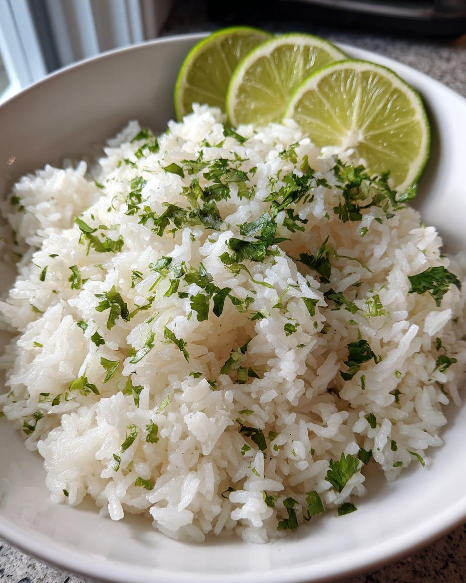 Coconut lime rice - detail 1