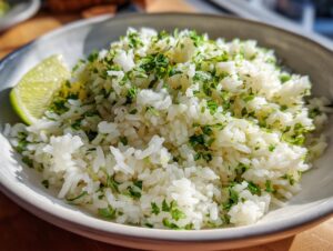 Coconut lime rice