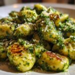 Creamy pesto gnocchi