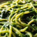 Creamy spinach pasta