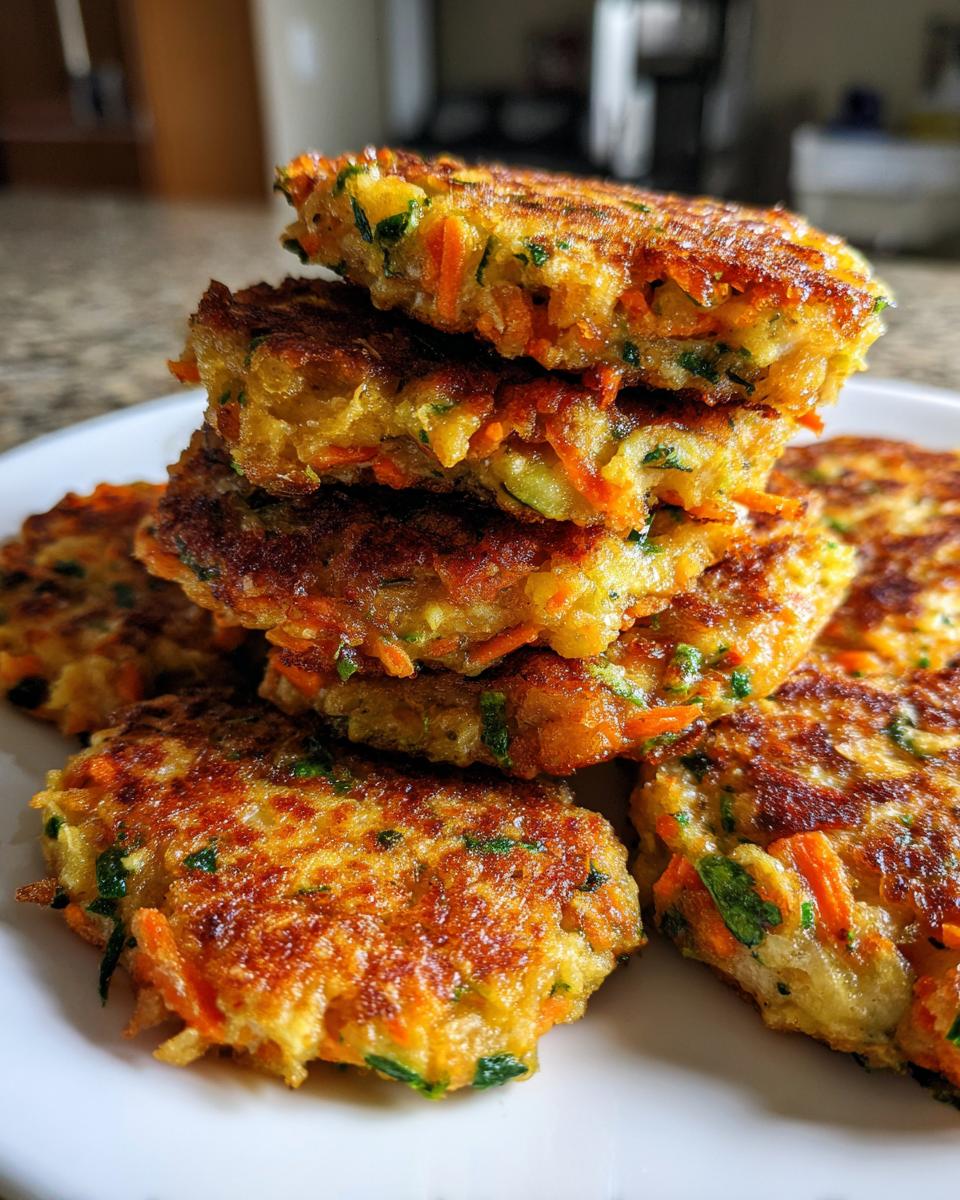 Crispy veggie fritters - detail 1