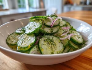 Cucumber dill salad