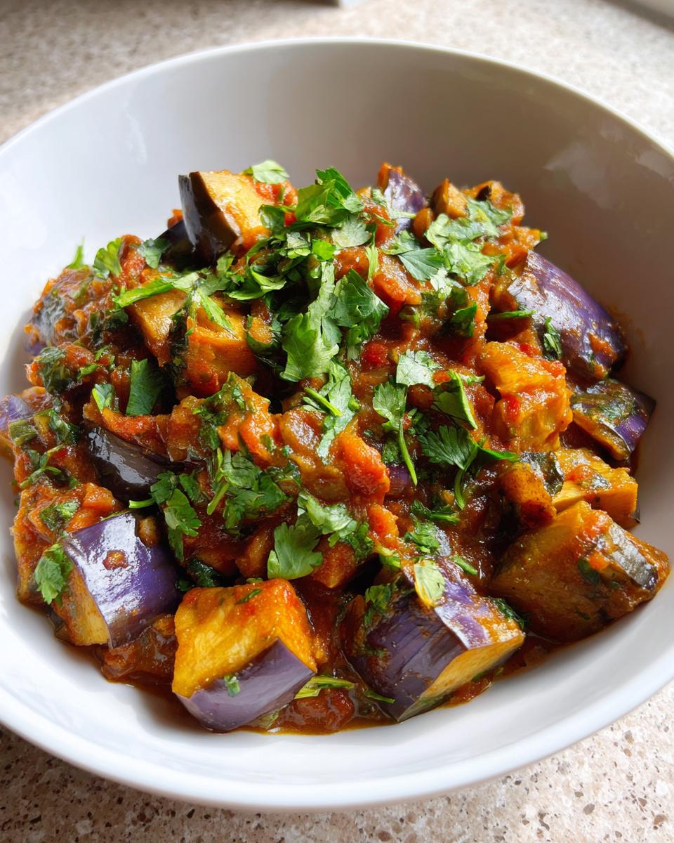 Eggplant curry - detail 1