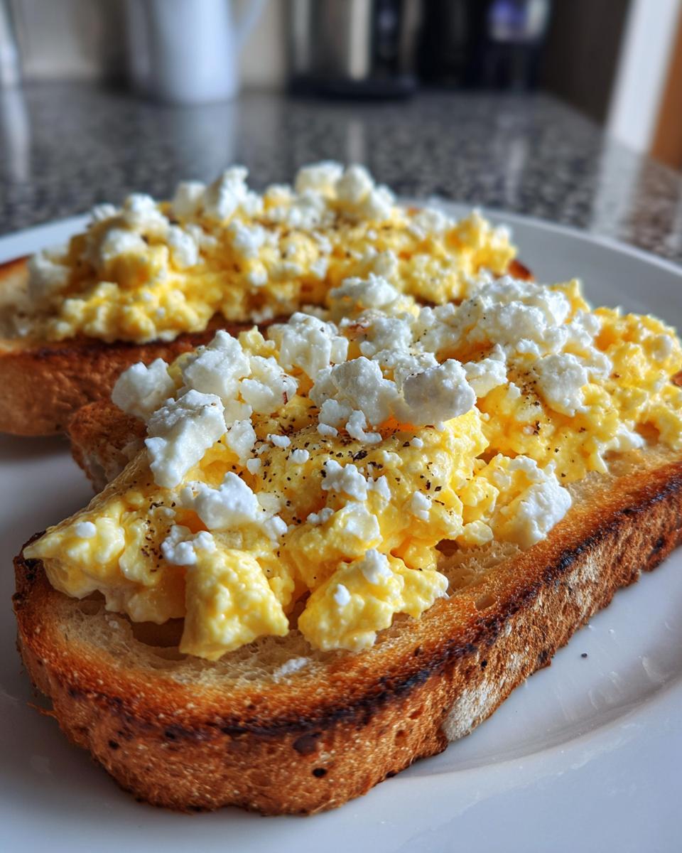 Feta egg toast - detail 1
