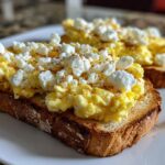 Feta egg toast