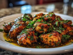 Garlic butter chicken bites