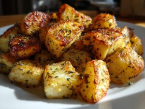 Garlic roasted potatoes