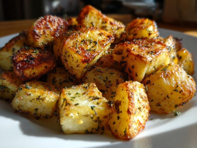 Garlic roasted potatoes