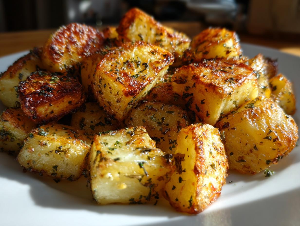 Amazing Garlic Roasted Potatoes: 4-Ingredient Magic
