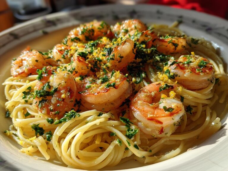 Garlic shrimp scampi