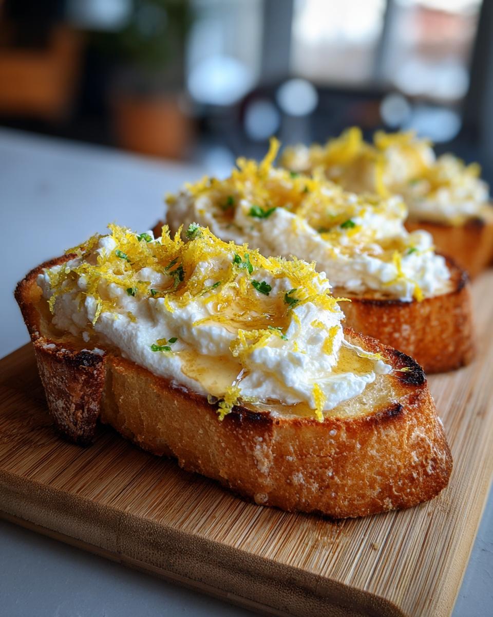 Lemon ricotta toast - detail 1