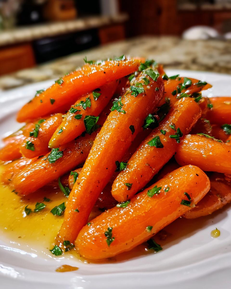 Maple glazed carrots - detail 1