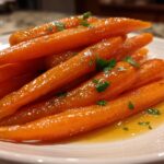 Maple glazed carrots