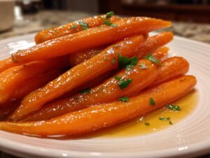 Maple glazed carrots