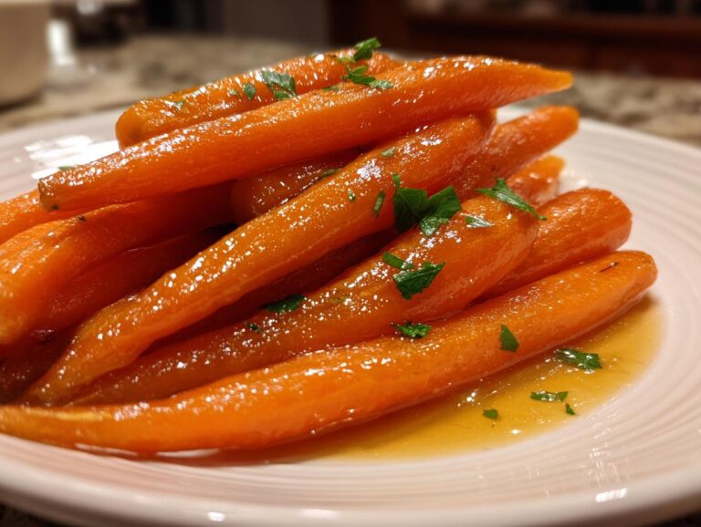 Maple glazed carrots