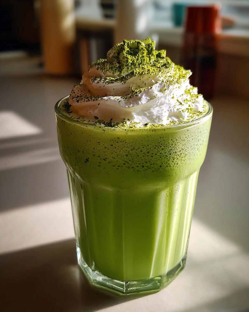 Matcha milkshake - detail 1