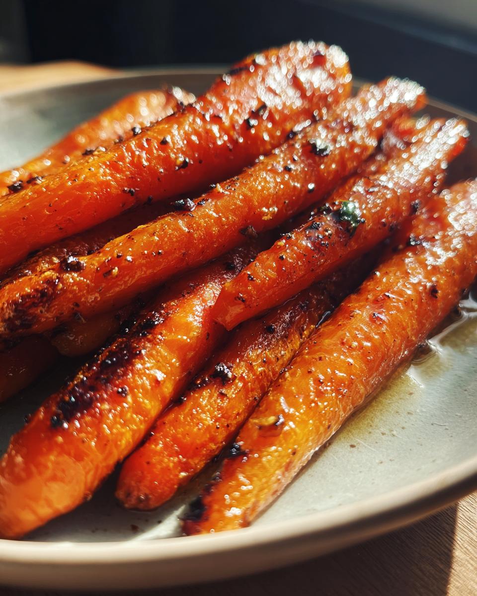 Miso roasted carrots - detail 1