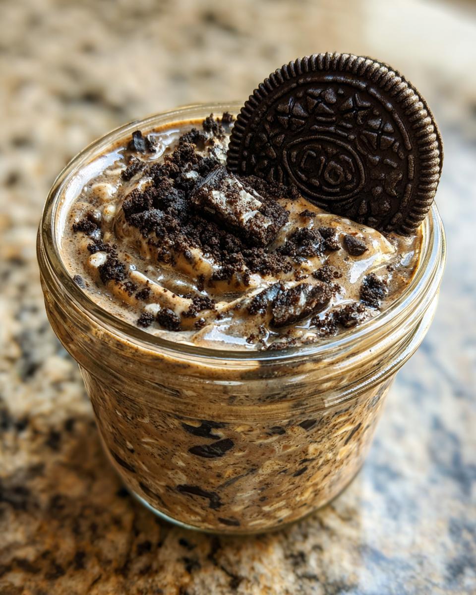 Oreo overnight oats - detail 1