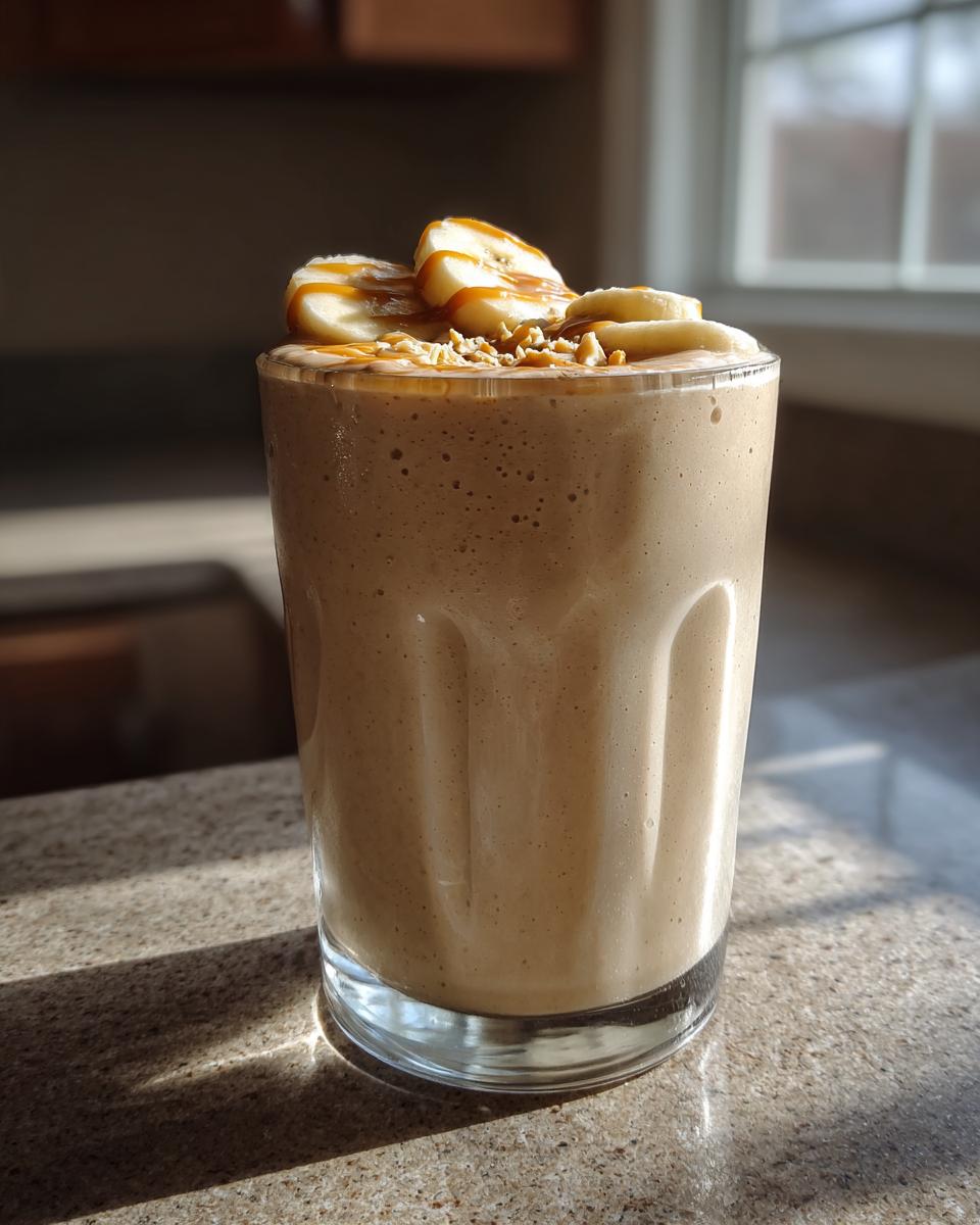 Peanut butter banana smoothie - detail 1