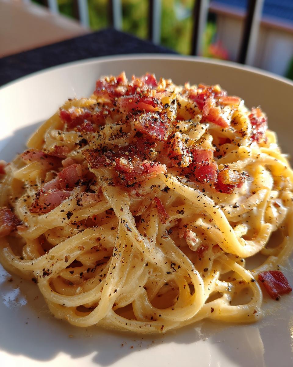 Ramen carbonara - detail 1