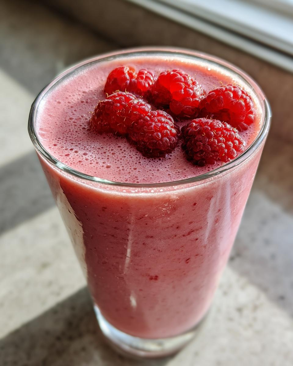 Raspberry smoothie - detail 1