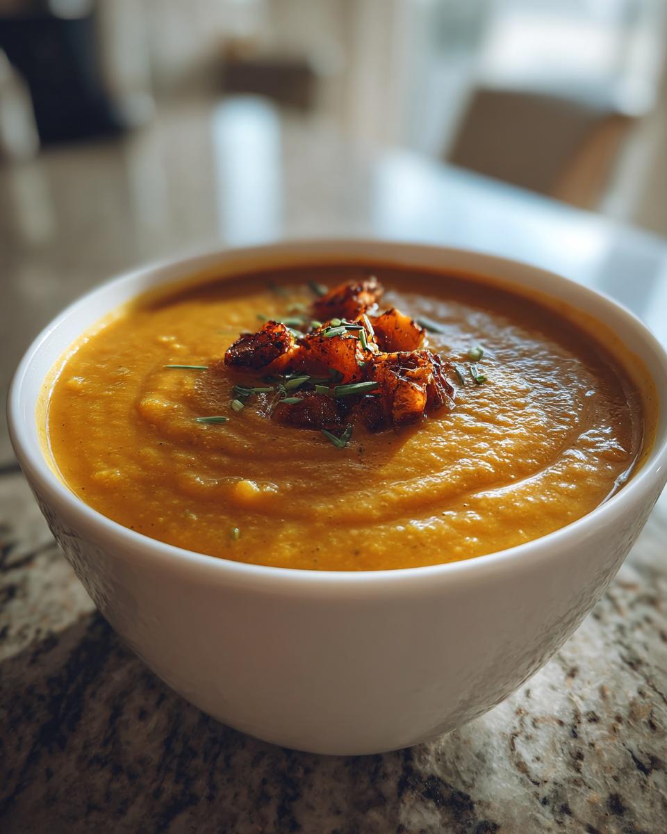 Roasted veggie soup - detail 1