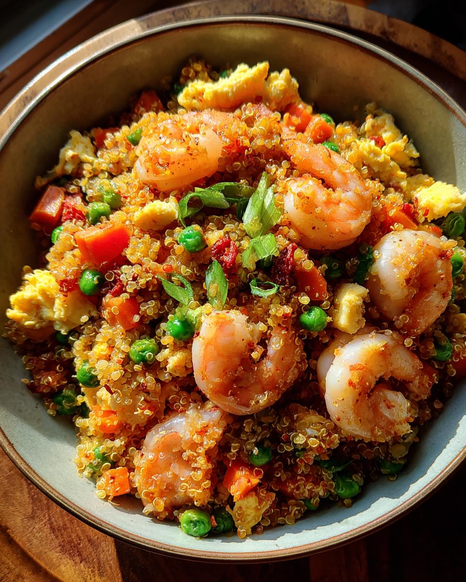 Shrimp fried quinoa - detail 1