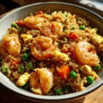 Shrimp fried quinoa